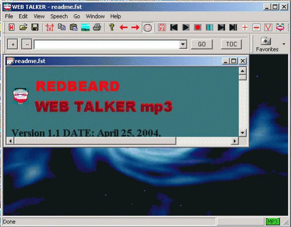 Redbeard Web Talker mp3 Screenshot