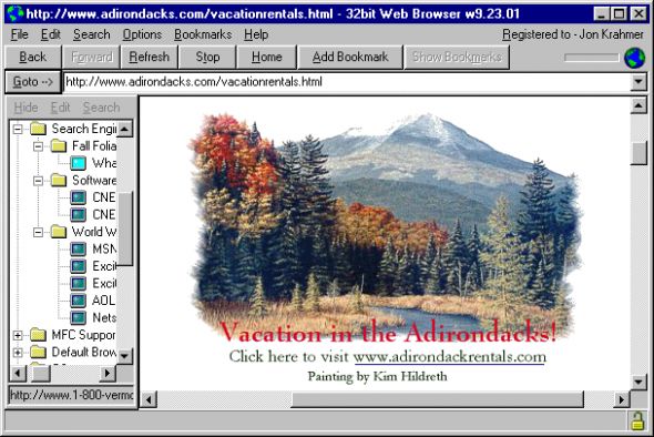 32bit Web Browser Screenshot