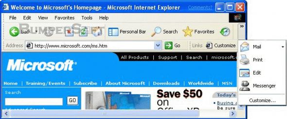 Internet Explorer 6 Service Pack 1 Screenshot