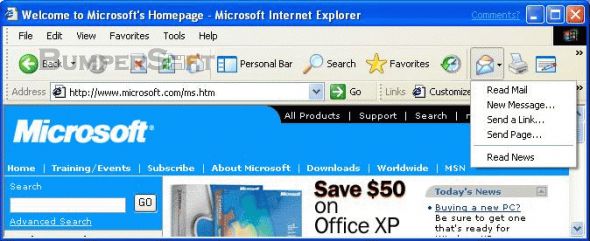 Internet Explorer 6 Service Pack 1 Screenshot