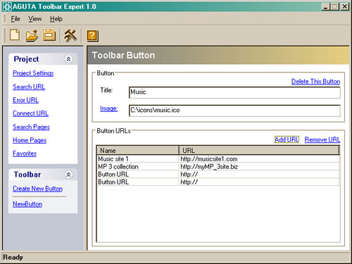 AGUTA Toolbar Expert Screenshot