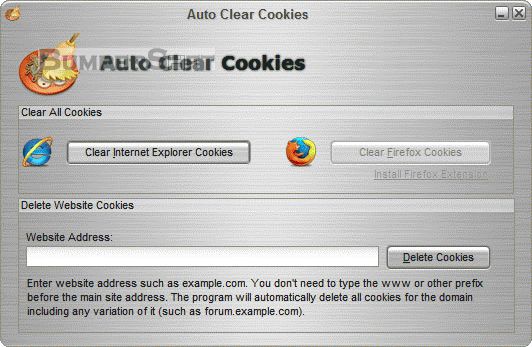 Auto Clear Cookies Screenshot