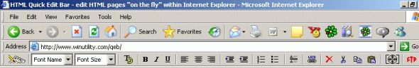 HTML Quick Edit Bar Screenshot