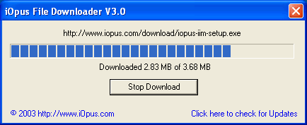 iOpus File Downloader Screenshot