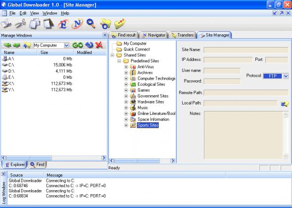 Global Downloader Screenshot
