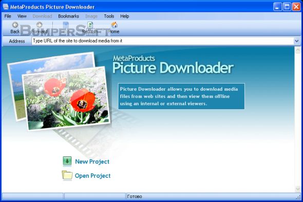 MetaProducts Picture Downloader Screenshot