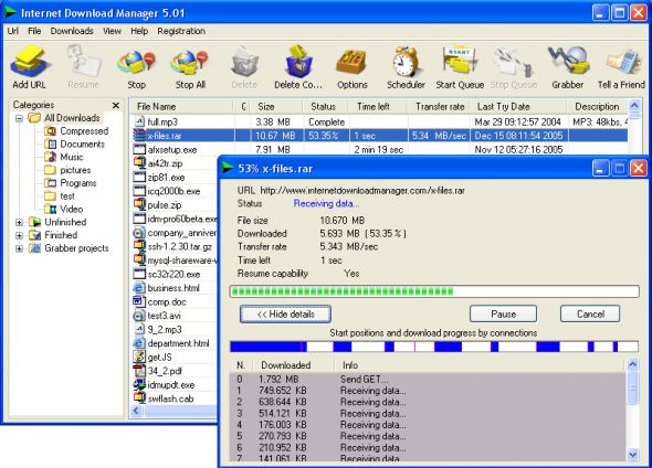Internet Download Manager Screenshot