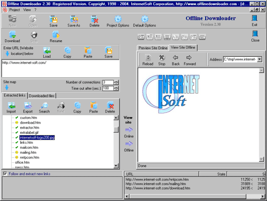 Offline Downloader Screenshot
