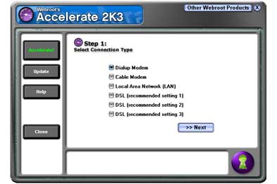 Accelerate 2K3 Screenshot
