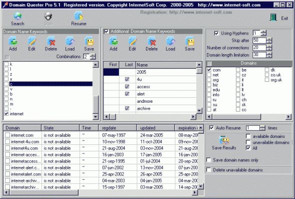 Domain Quester Screenshot