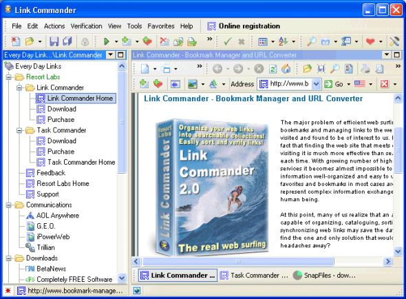 Link Commander Lite Screenshot