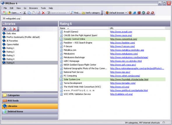 URLBase Professional Edition Screenshot