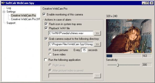 SoftCab Webcam Spy Pro Screenshot