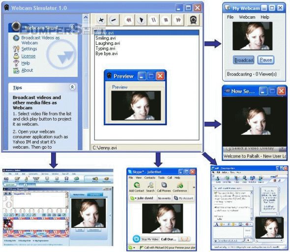 Webcam Simulator Screenshot