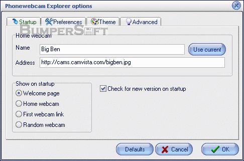 Phonewebcam Explorer Screenshot
