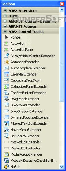 ASP.NET AJAX Control Toolkit Screenshot