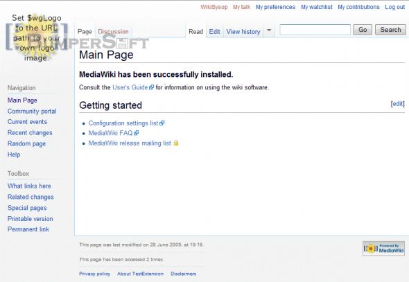 MediaWiki Screenshot