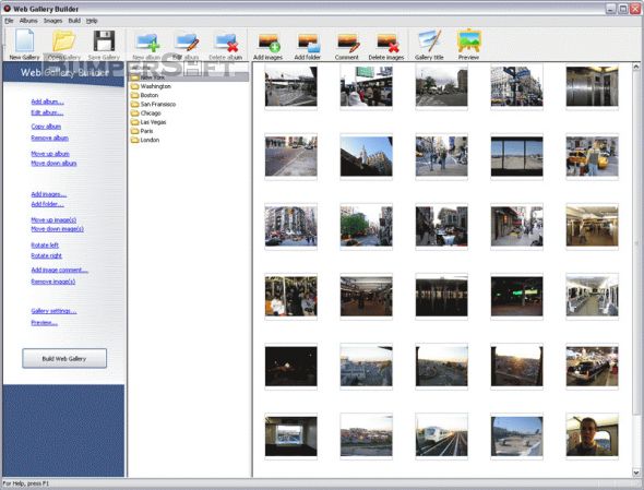 Web Gallery Builder Screenshot
