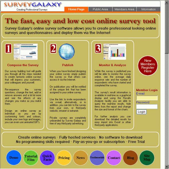 Survey Galaxy Screenshot