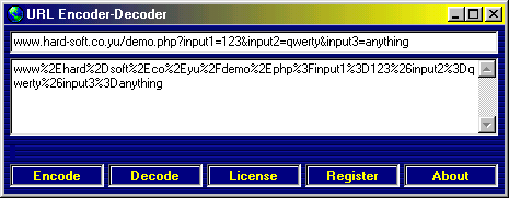URL Encoder-Decoder Screenshot