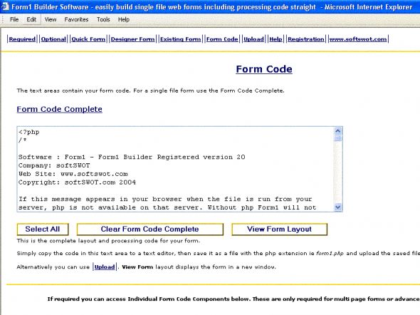 Form1 Builder Screenshot