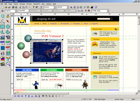 IMS Web Engine Screenshot