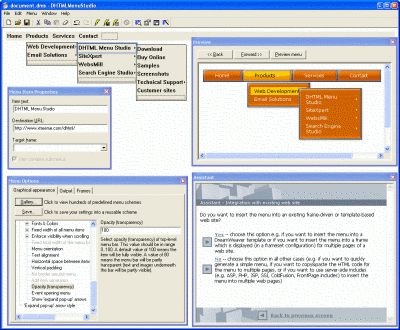 Xtreeme DHTML Menu Studio Professional Edition Screenshot