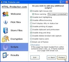 HTML-Protector Screenshot
