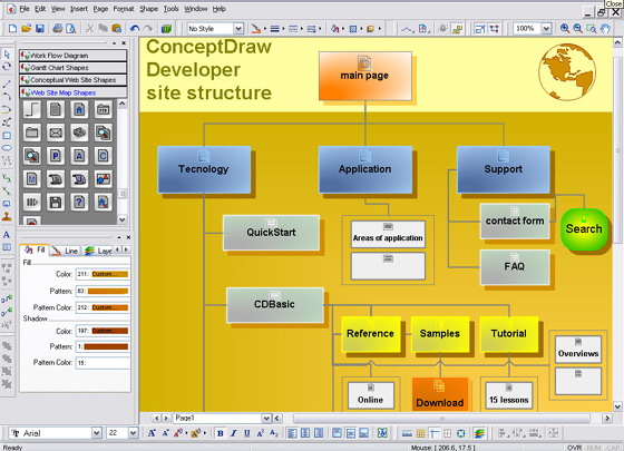 ConceptDraw WebWave Screenshot