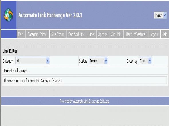 Automate Link Exchange Screenshot