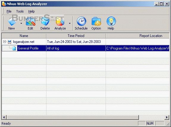 Nihuo Web Log Analyzer Screenshot