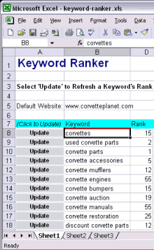 Keyword Ranker Screenshot