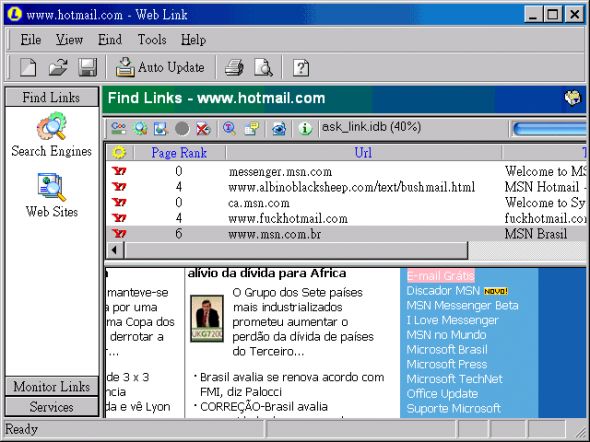 Web Link Screenshot