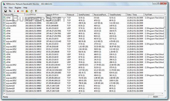 NBMonitor Network Bandwidth Monitor Screenshot