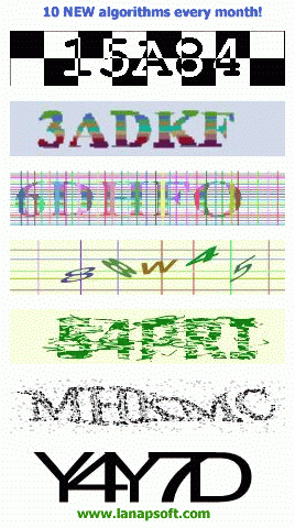 Lanap BotDetect ASP.NET CAPTCHA Screenshot