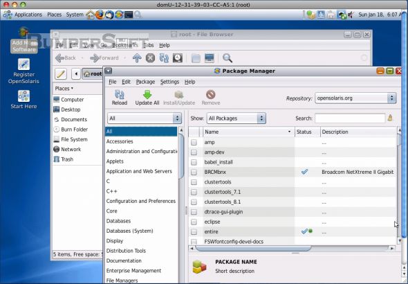 OpenSolaris Screenshot