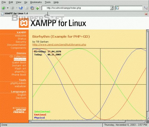XAMPP for Linux (formerly LAMPP) Screenshot