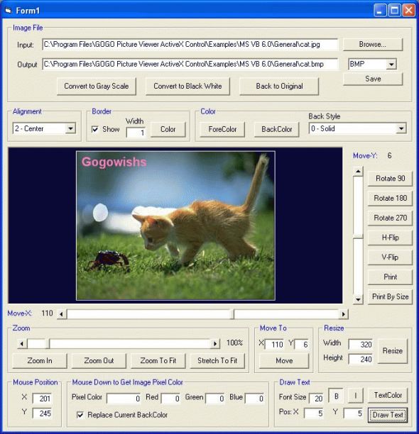 GOGO Picture Viewer ActiveX Control Screenshot