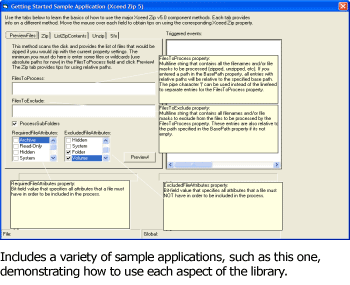 Xceed Zip Compression Library Screenshot