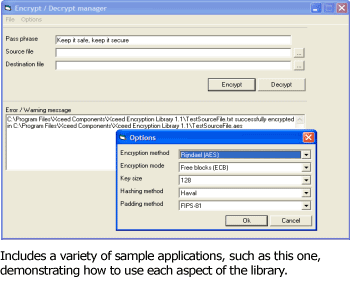 Xceed Encryption Library Screenshot