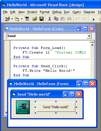 Virtual Serial Port Control Screenshot