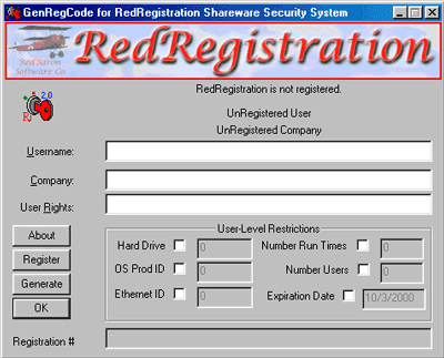 RedRegistration E-Commerce Screenshot
