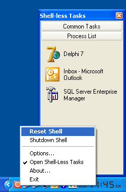 Shell Reset Screenshot