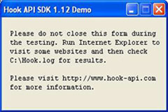 Hook API SDK Screenshot