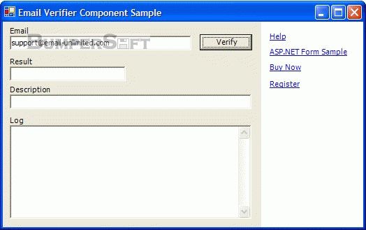 Email Verifier Component Screenshot