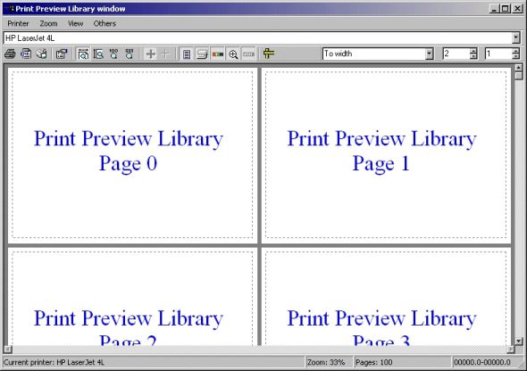 PVL - Print Preview Library Screenshot