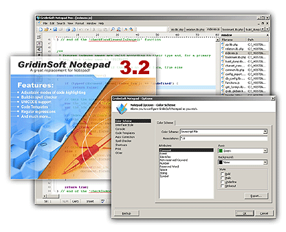 GridinSoft Notepad Screenshot