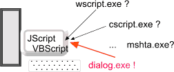 WSH.GUI host (JScript and VBScript) Screenshot