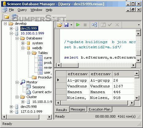 Scimore Database Manager Screenshot