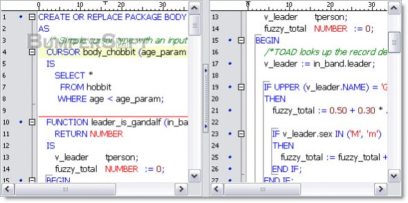 TOAD for Oracle Screenshot